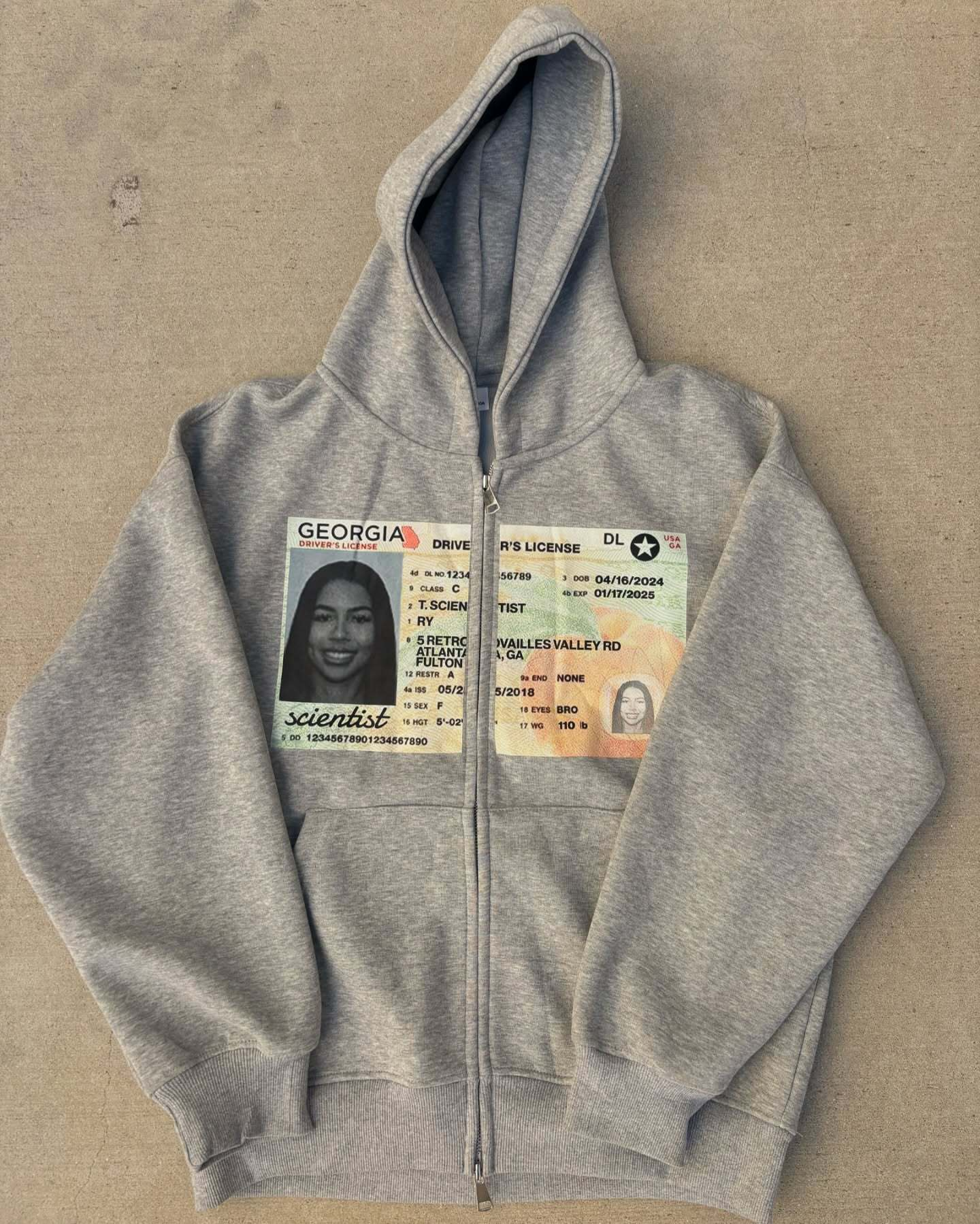 Vintage Zip Hoodie - America Retro Street Graphic Printed Hoodie