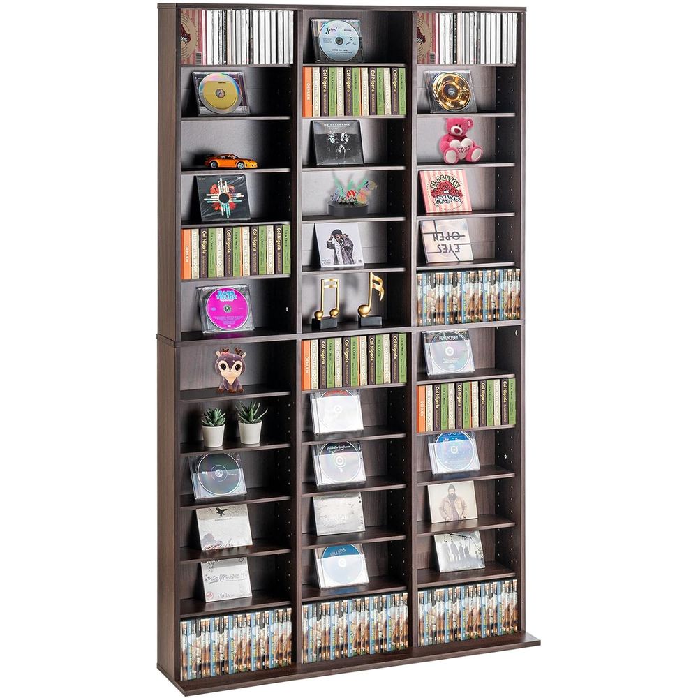 Collectible & Vintage Dolls For Halloween - Compact Adjustable Media Storage Cabinet for