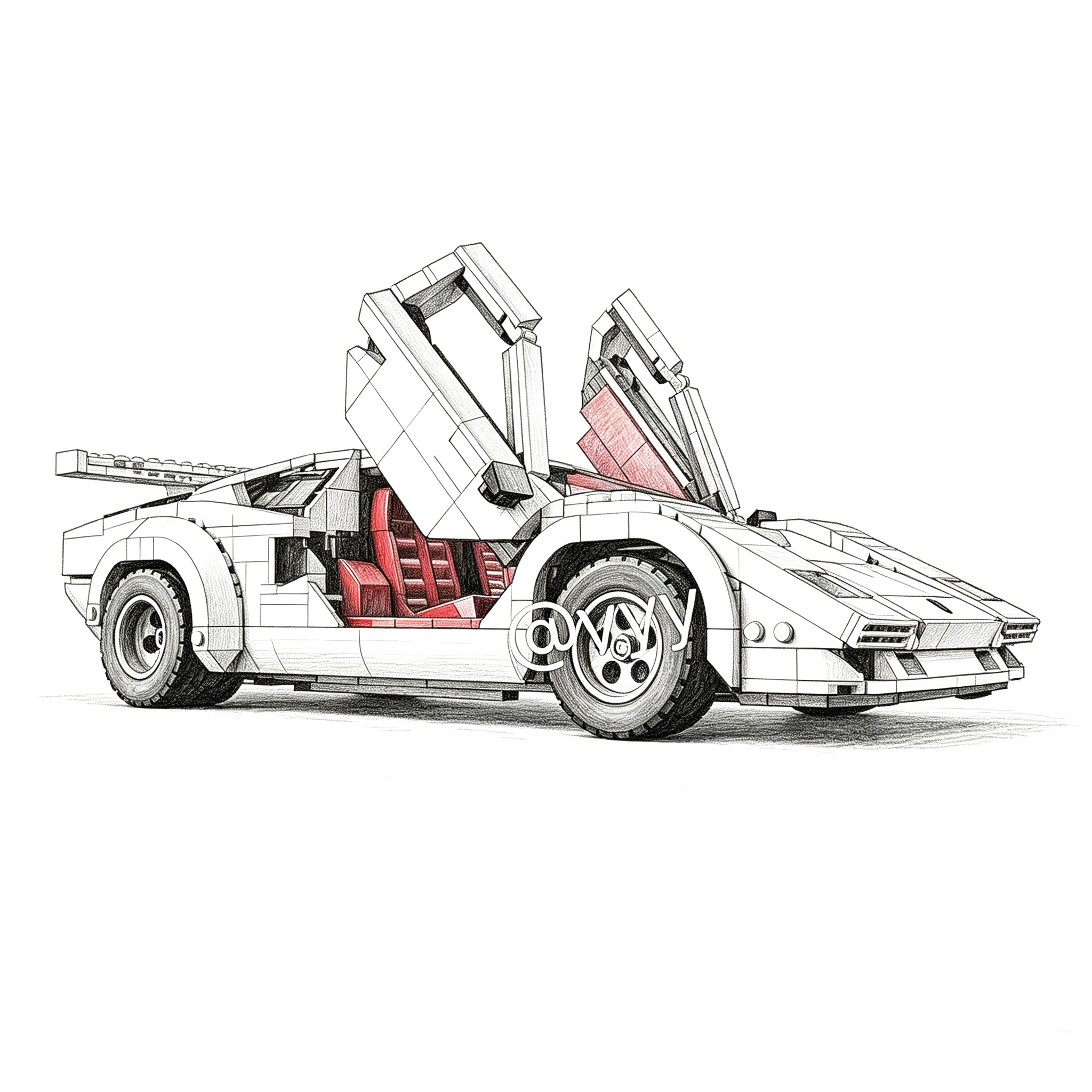 Vintage Collectible Toy Cars - 1506Pcs White Vintage Sports Car,STEM DIY