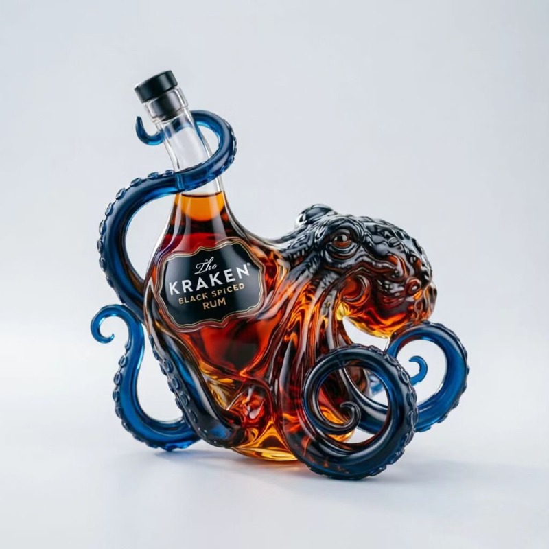 Whiskey Decanter, Sea Monster  - Vintage Collectible Glassware incelemesi ve fiyatı