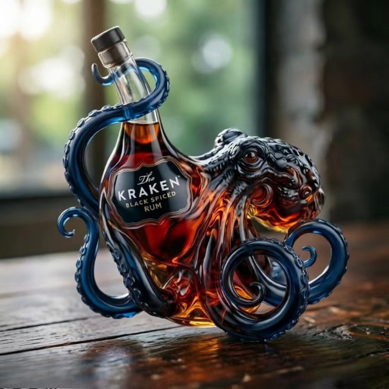 Whiskey Decanter, Sea Monster  - Vintage Collectible Glassware incelemesi ve fiyatı