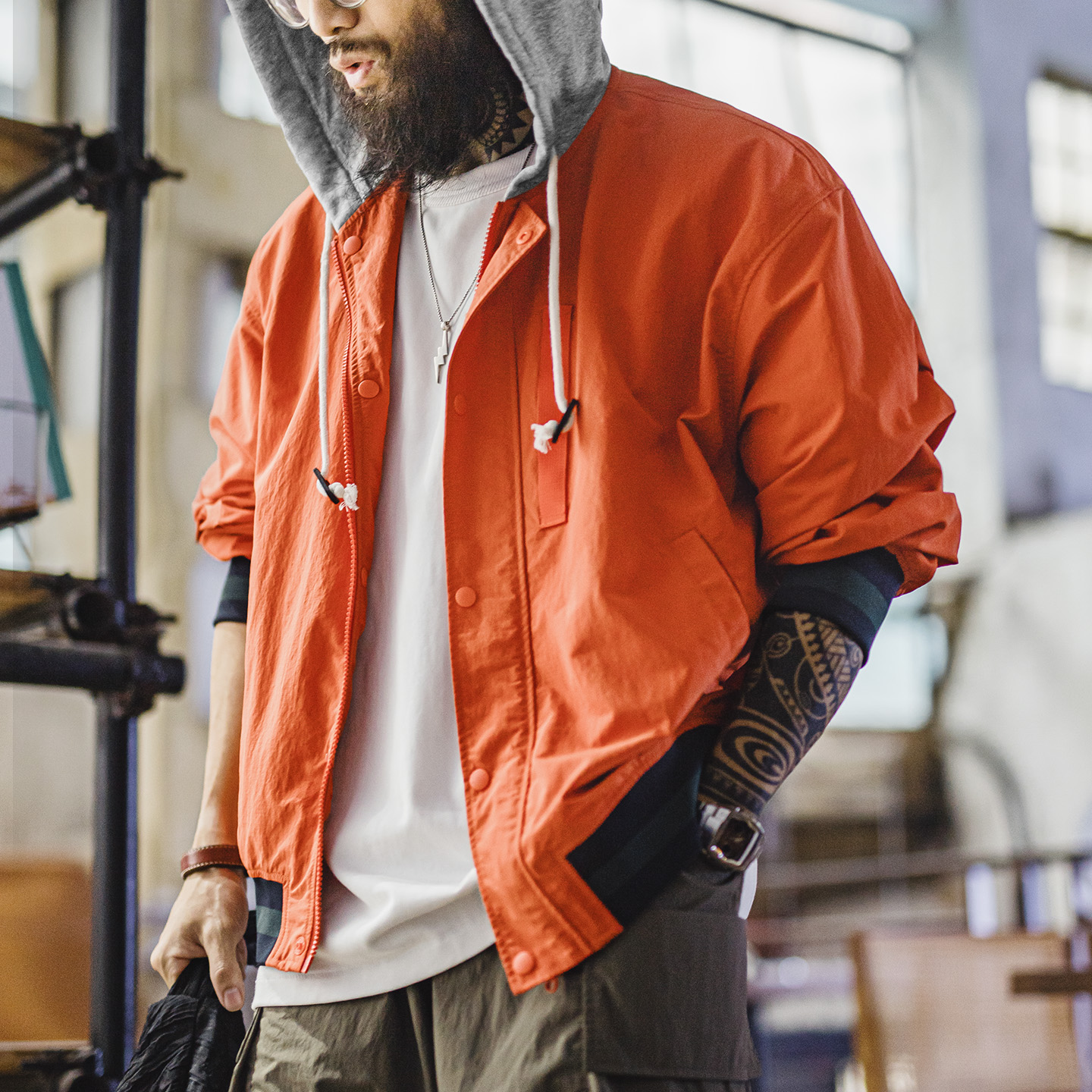 Maden Men's Vintage Colorblock - Vintage Zip Hoodie incelemesi ve fiyatı