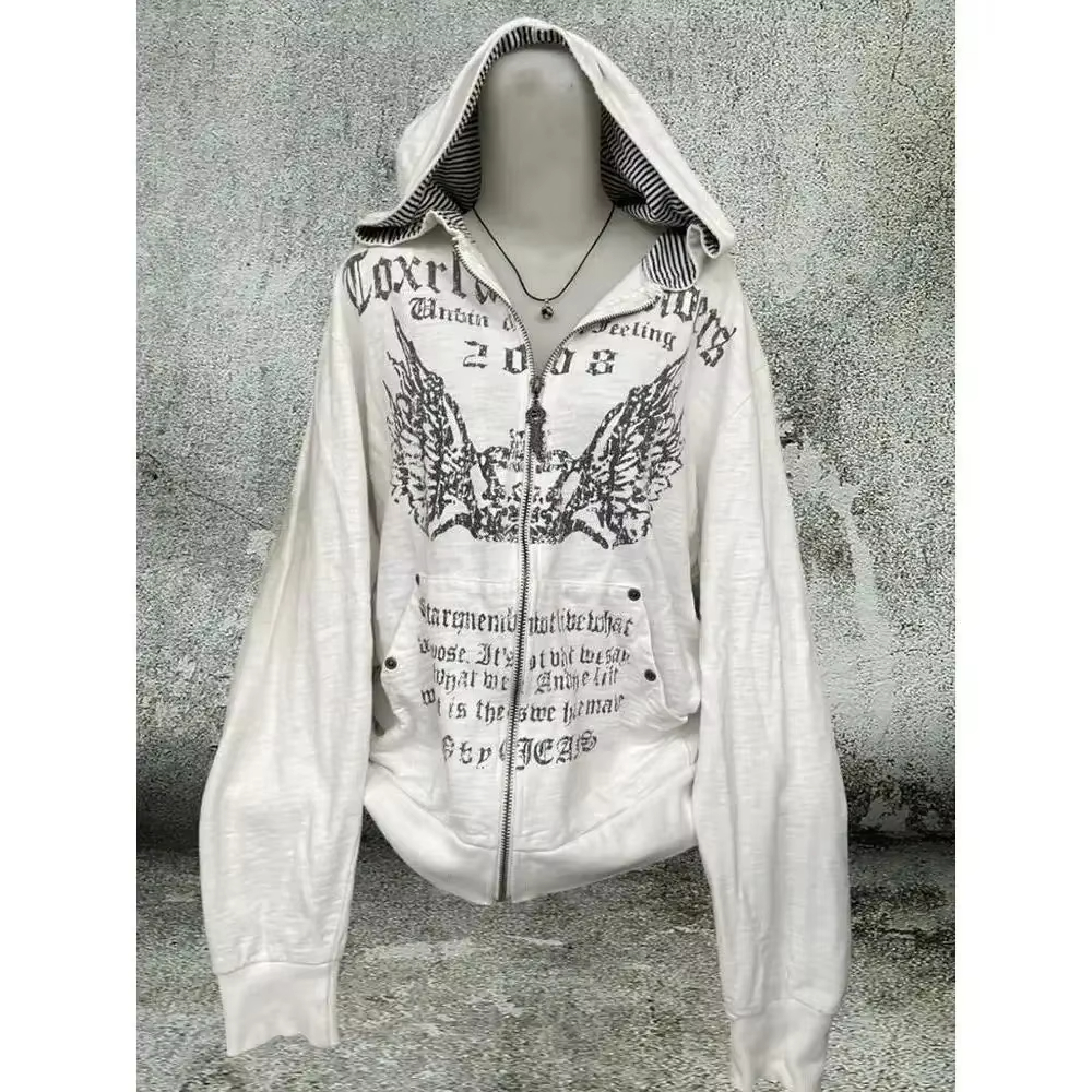 Grey Faux Fur Wool Double Zipp - Vintage Zip Hoodie incelemesi ve fiyatı