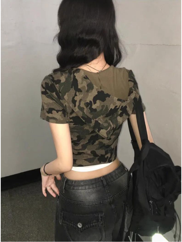 Camouflage American Vintage Zi - Vintage Zip Hoodie incelemesi ve fiyatı