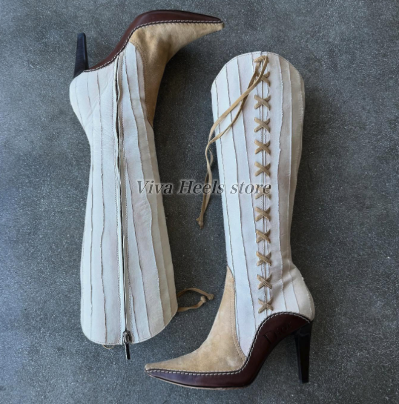 Vintage white leather mixed co - Vintage Zipper incelemesi ve fiyatı