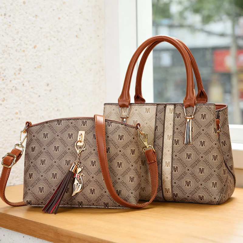 Women's Handbag Set with Shoul - Vintage Zipper incelemesi ve fiyatı