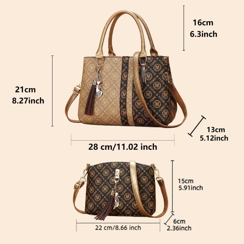 Women's Handbag Set with Shoul - Vintage Zipper incelemesi ve fiyatı