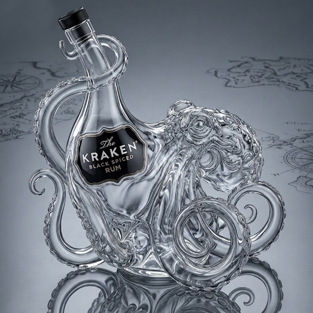 Kraken Octopus Whiskey Decante - Vintage Collectible Glassware incelemesi ve fiyatı