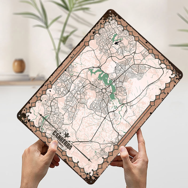 Canberra City Map Tinplate Pos - Canberra Vintage & Collectible Centre Reviews incelemesi ve fiyatı