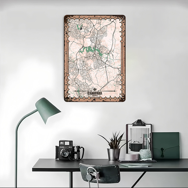 Canberra City Map Tinplate Pos - Canberra Vintage & Collectible Centre Reviews incelemesi ve fiyatı