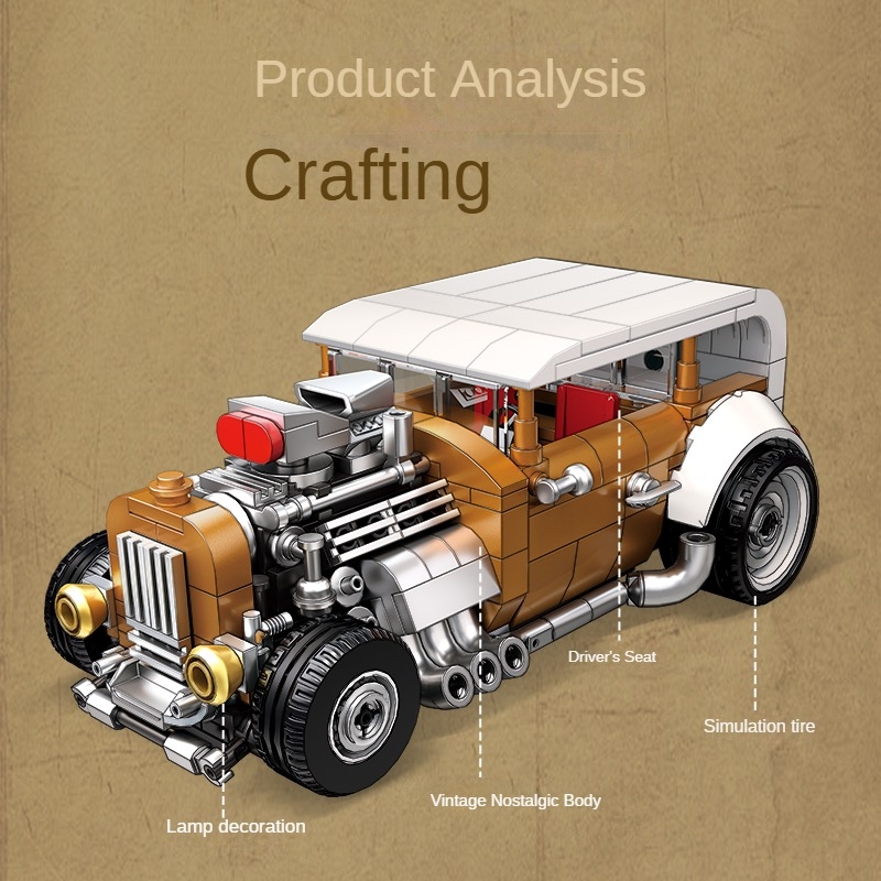 Retro vintage car building blo - Vintage Collectible Toy Cars incelemesi ve fiyatı