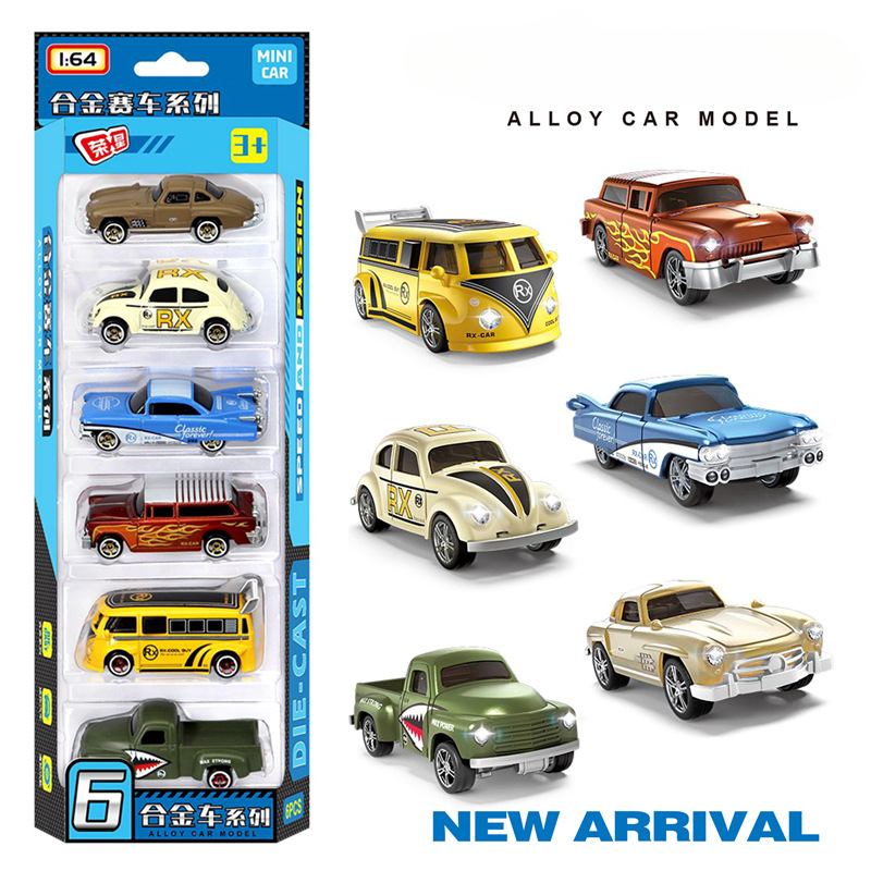 1:64 Alloy retro racing car 6- - Vintage Collectible Toy Cars incelemesi ve fiyatı