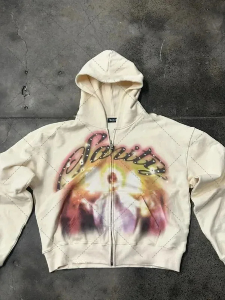 American Retro Autumn And Wint - Vintage Zip Hoodie incelemesi ve fiyatı