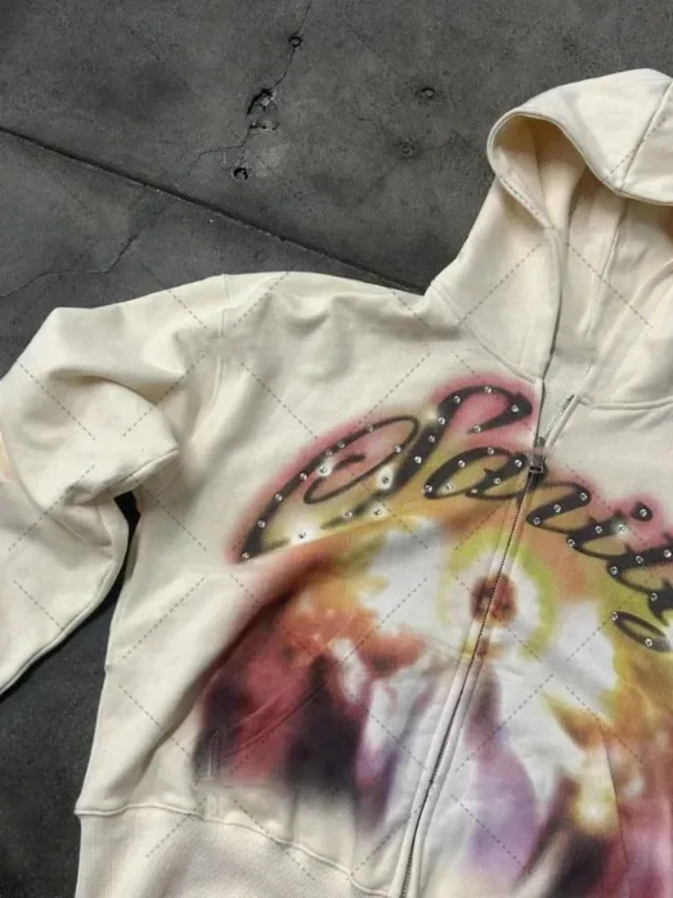 American Retro Autumn And Wint - Vintage Zip Hoodie incelemesi ve fiyatı