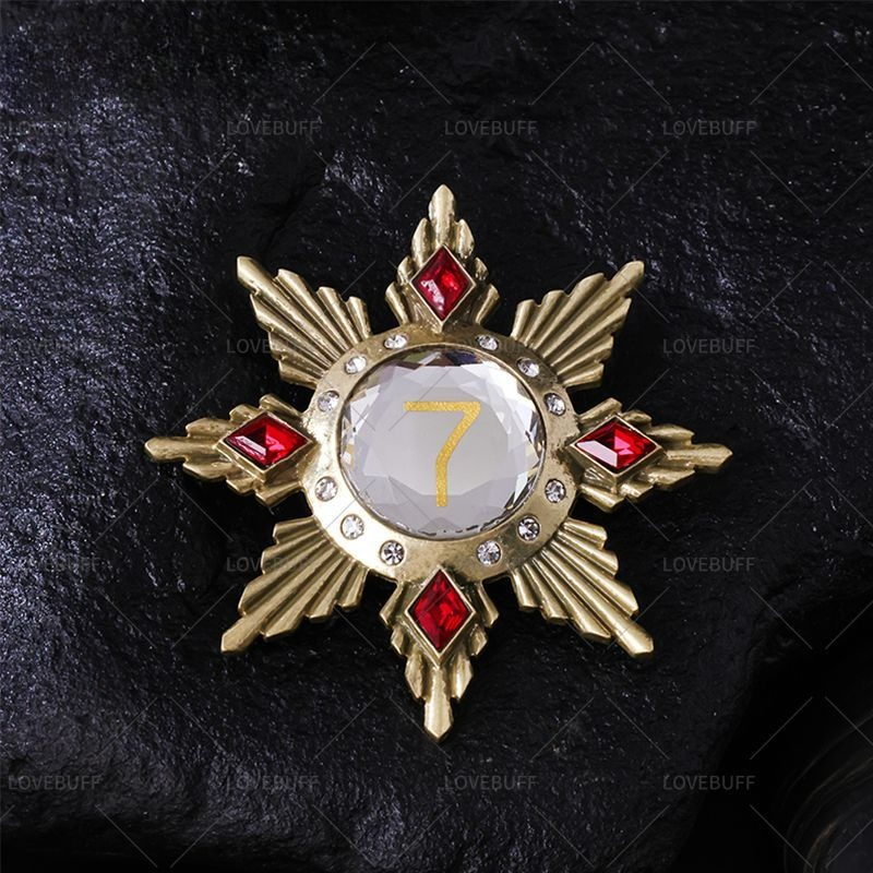Golden Star Shaped Number 7 Br - Collectible Vintage Brooches incelemesi ve fiyatı