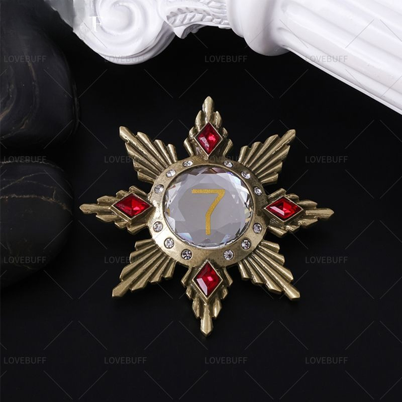 Golden Star Shaped Number 7 Br - Collectible Vintage Brooches incelemesi ve fiyatı