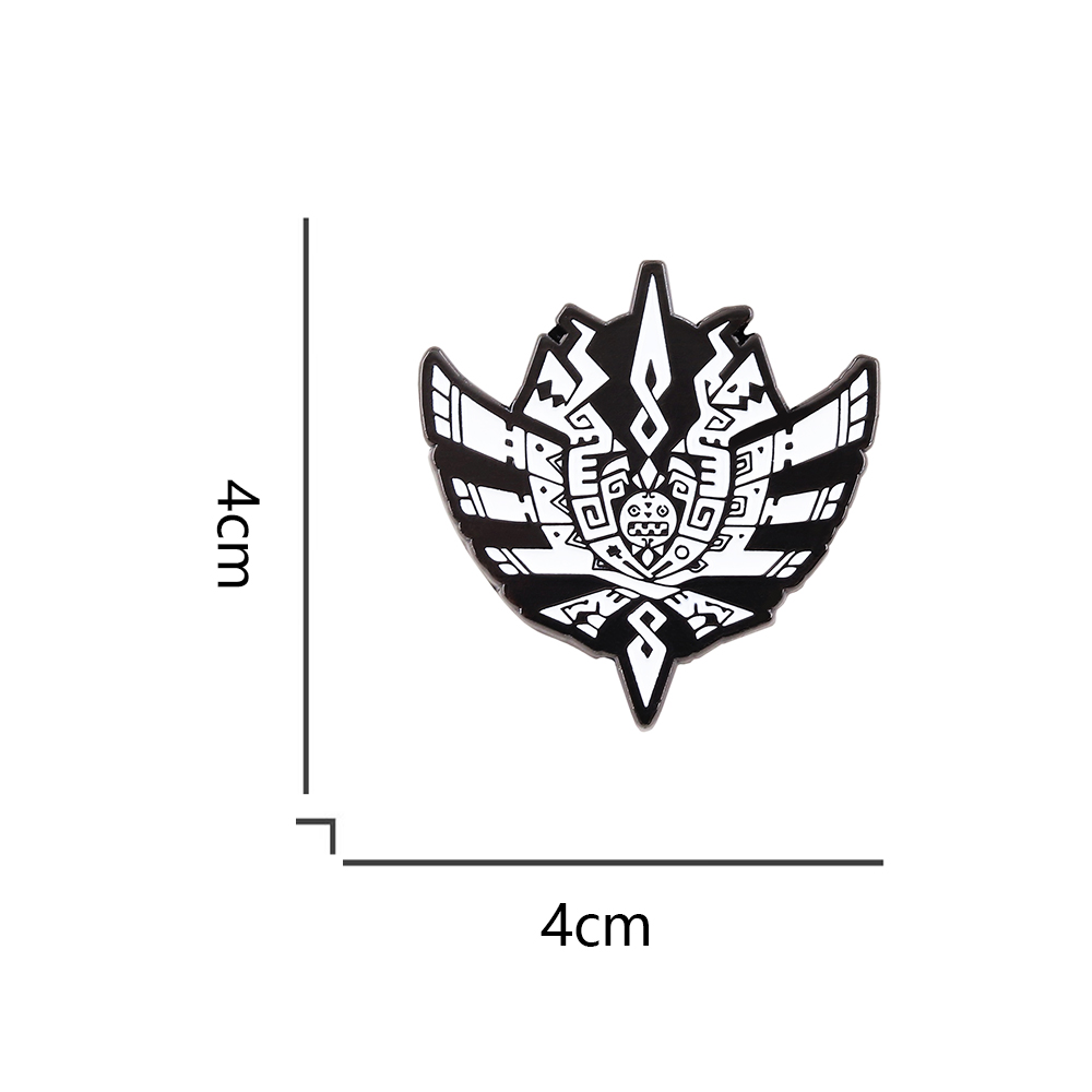 MH4 Monster Hunter-4 Logo Badg - Collectible Vintage Brooches incelemesi ve fiyatı