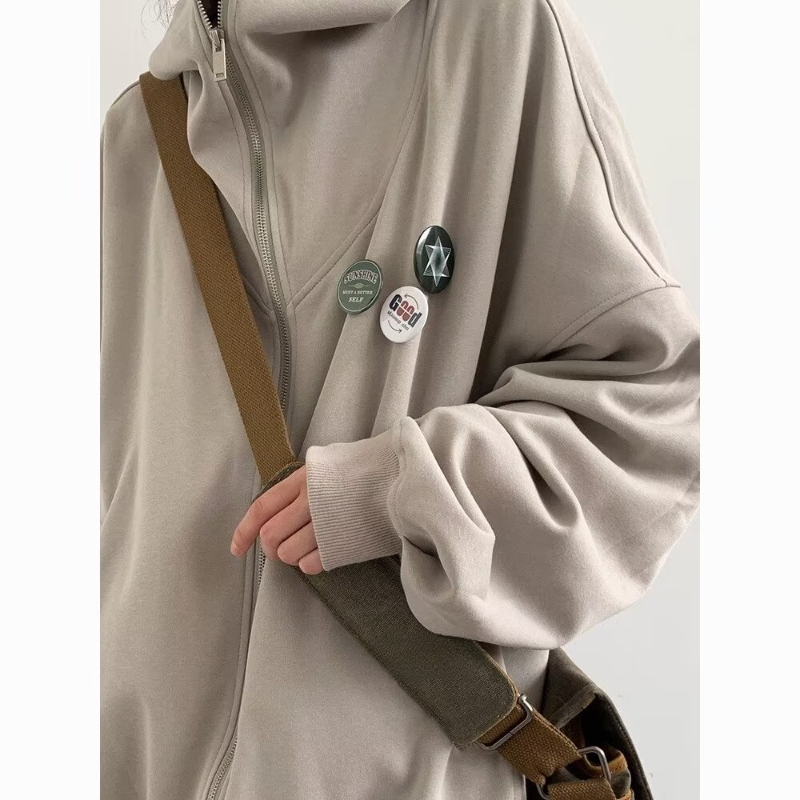 Autumn College Casual Set Men  - Vintage Zip Hoodie incelemesi ve fiyatı