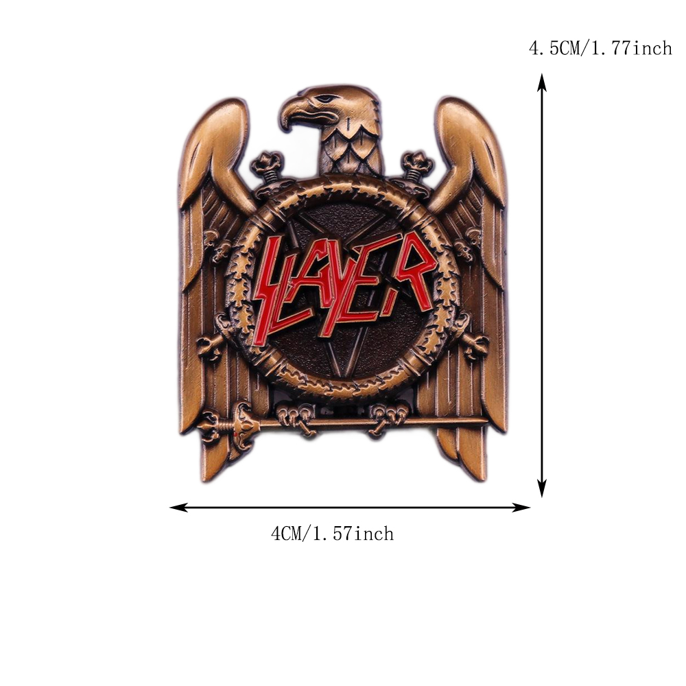 1pc Retro Heavy Metal Band Pop - Collectible Vintage Brooches incelemesi ve fiyatı