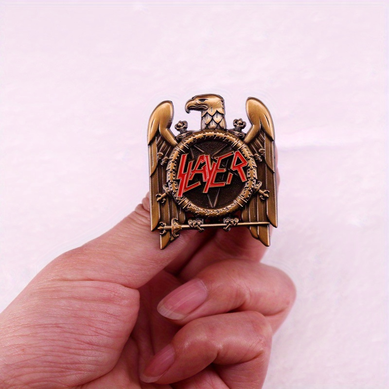 1pc Retro Heavy Metal Band Pop - Collectible Vintage Brooches incelemesi ve fiyatı
