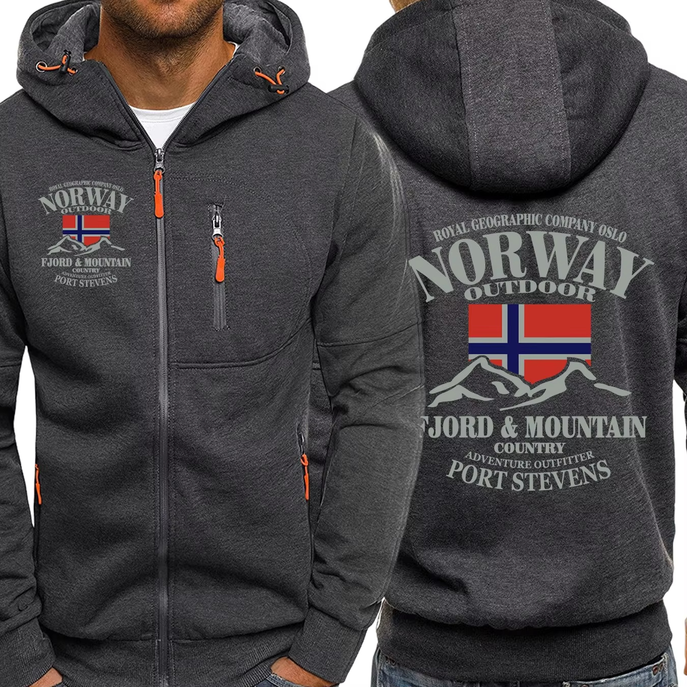 Norway Fjords And Mountains Pr - Vintage Zip Hoodie incelemesi ve fiyatı