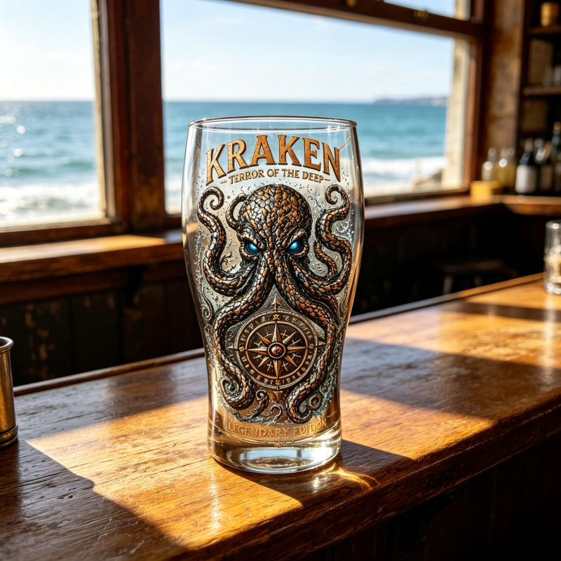 Retro Kraken Octopus Compass G - Vintage Collectible Glassware incelemesi ve fiyatı