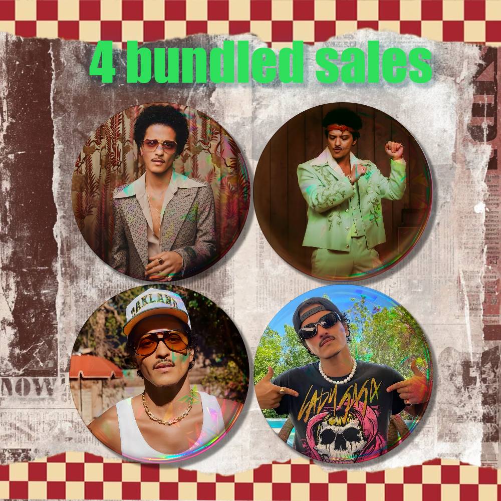 B-Bruno Mars 24K Magic Vintage - Collectible Vintage Brooches incelemesi ve fiyatı