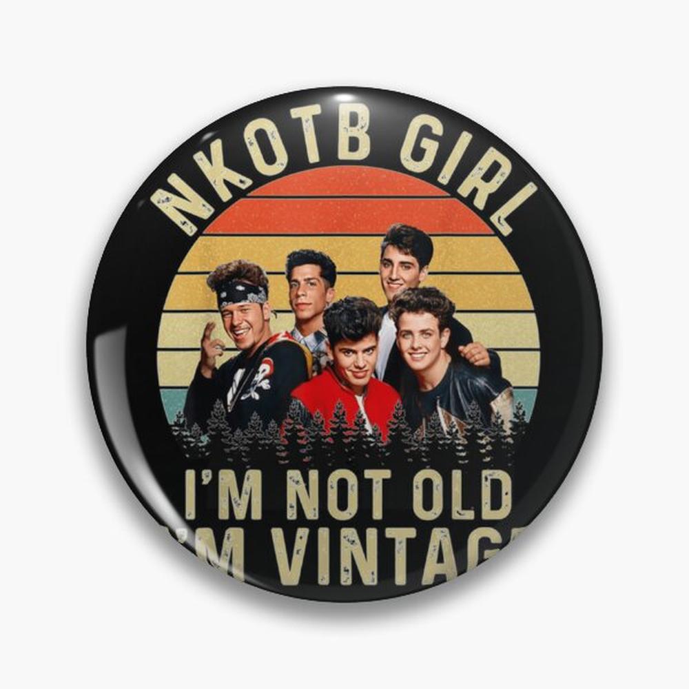 Retro NKOTB Girl I'm NOT Old   - Vintage Collectible Buttons incelemesi ve fiyatı