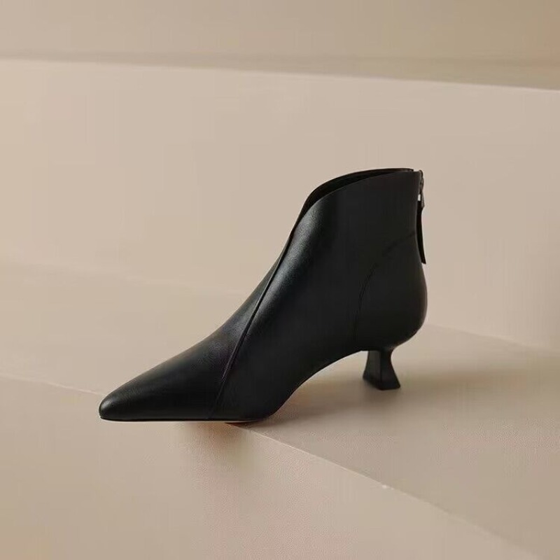 Autumn Winter Pointed Toe Wome - Vintage Zipper incelemesi ve fiyatı