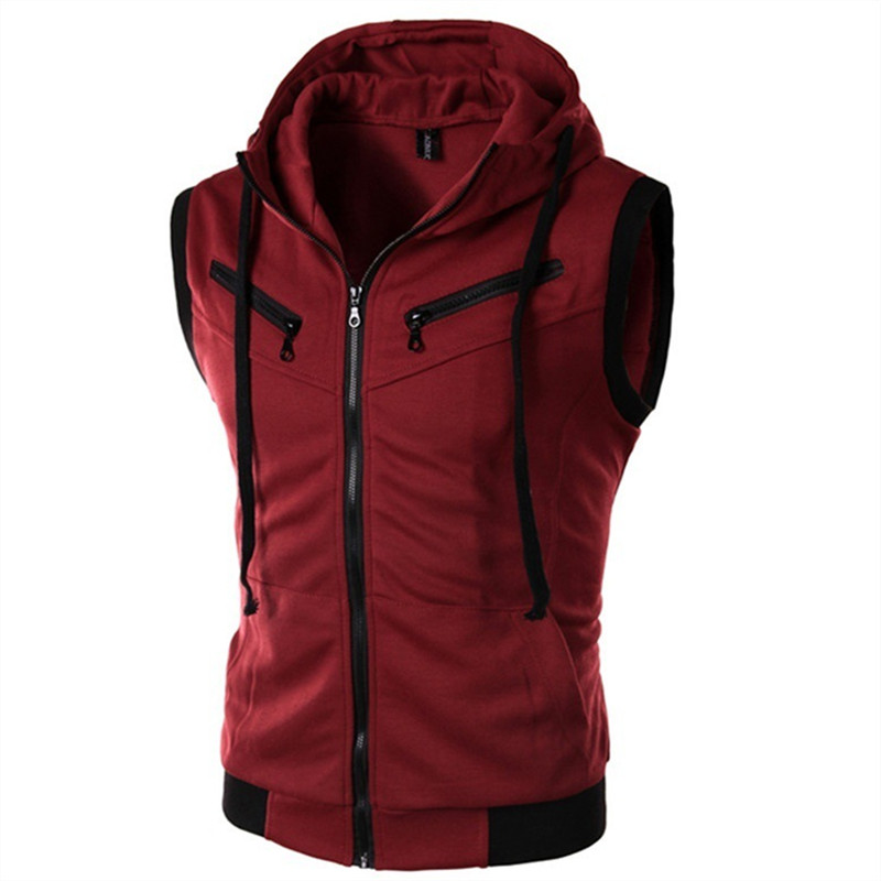 New Men's Hooded Sleeveless Ve - Vintage Zip Hoodie incelemesi ve fiyatı
