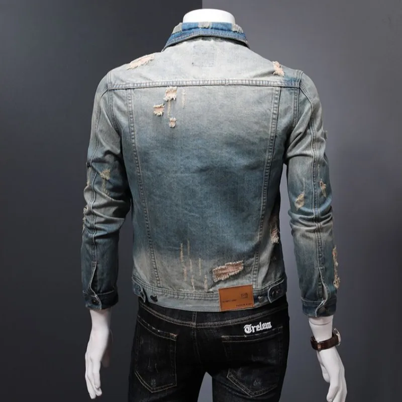 Padded Denim Jackets Man Warm  - Vintage Collectible Buttons incelemesi ve fiyatı
