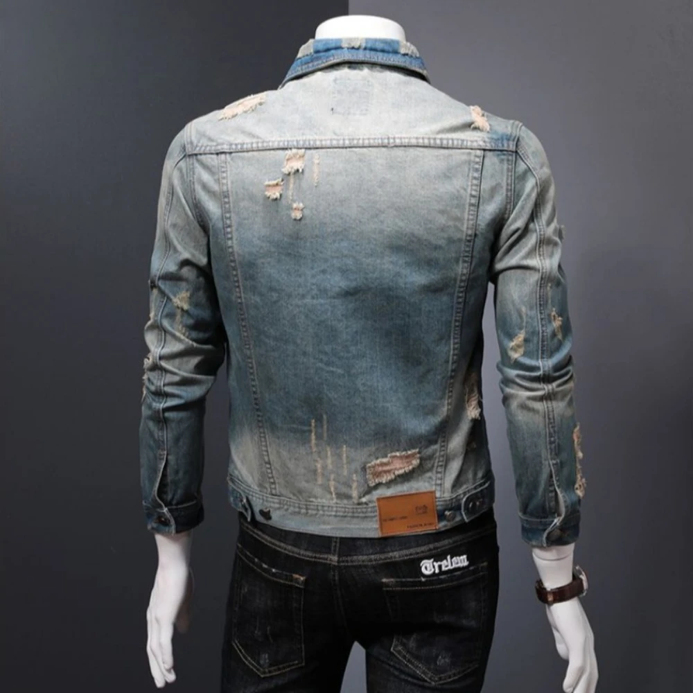 Padded Denim Jackets Man Warm  - Vintage Collectible Buttons incelemesi ve fiyatı