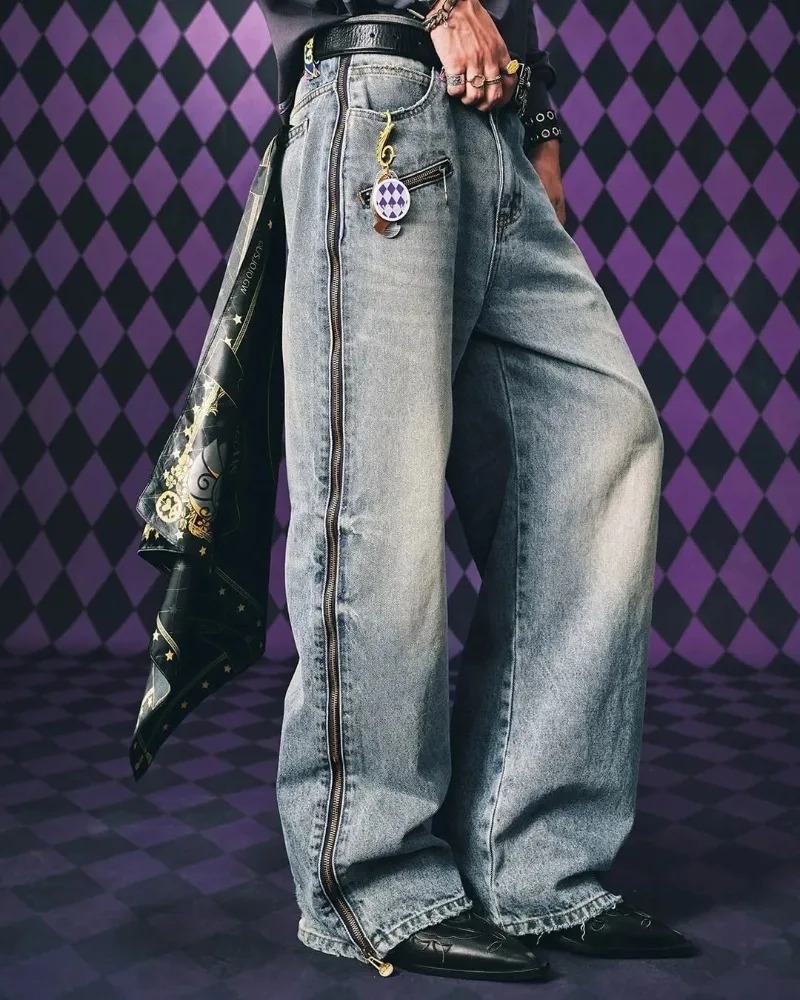Y2K Streetwear Men Hip Hop Har - Vintage Zipper incelemesi ve fiyatı