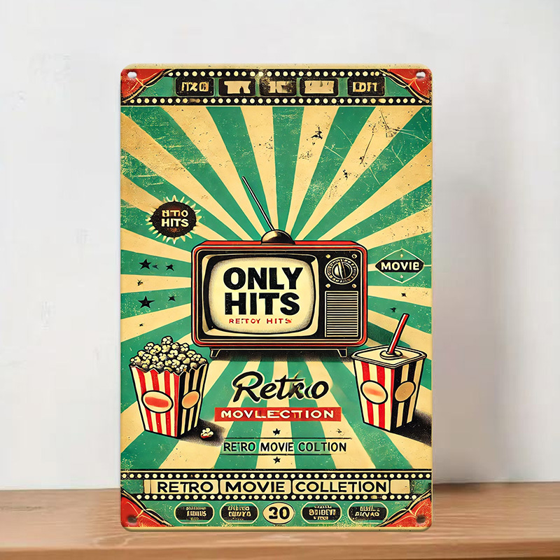 Retro Movie Collection Poster  - Vintage Collectible Tins incelemesi ve fiyatı