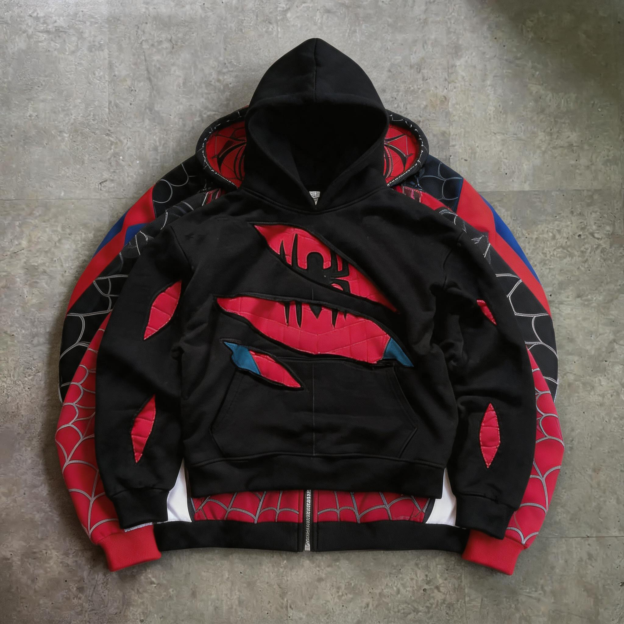 American Vintage Spider Patchw - Vintage Zip Hoodie incelemesi ve fiyatı