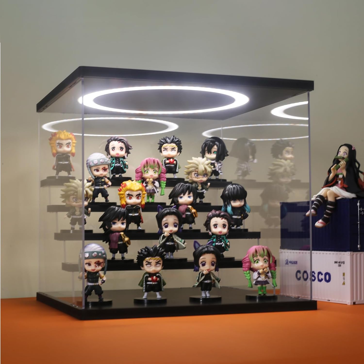 Acrylic Display Case with Adju - Collectible & Vintage Dolls For Halloween incelemesi ve fiyatı