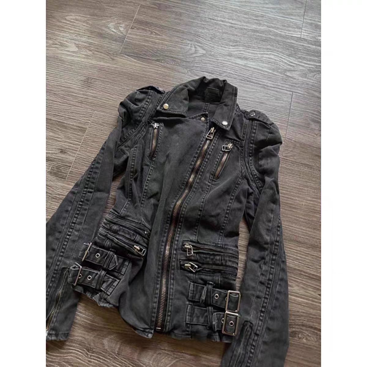 Gothic Black Slim Double Zippe - Vintage Zip Hoodie incelemesi ve fiyatı