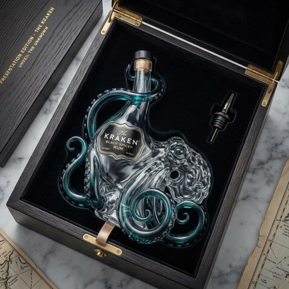 Vintage Kraken Octopus Whiskey - Vintage Collectible Glassware incelemesi ve fiyatı
