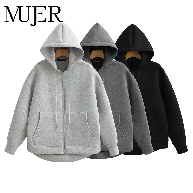 MUJER Zip up Hoodies Women Aut - Vintage Zip Hoodie incelemesi ve fiyatı