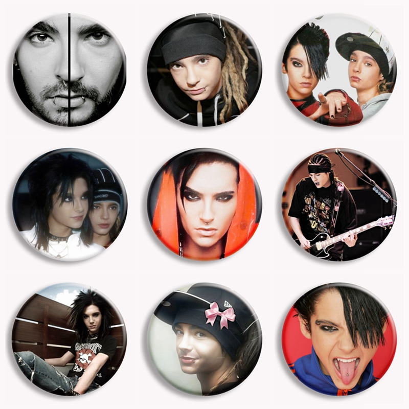 Rock Band Tokio Hotel Kaulitz  - Collectible Vintage Brooches incelemesi ve fiyatı