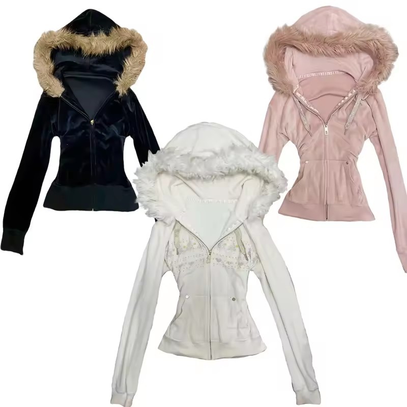 Hoodie Coat Women Punk Hooded  - Vintage Zip Hoodie incelemesi ve fiyatı