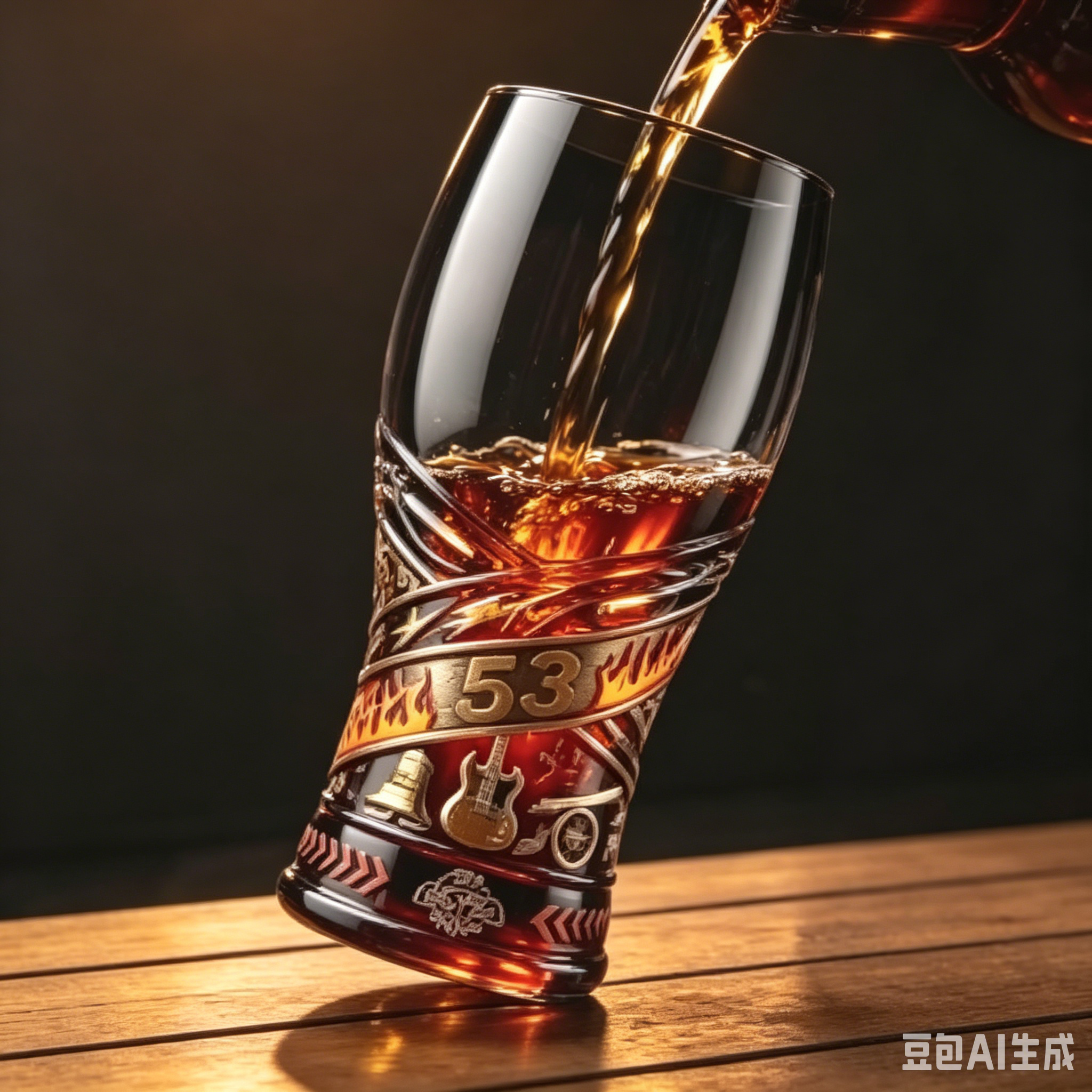 Vintage Rock Music 3D Embossed - Vintage Collectible Glassware incelemesi ve fiyatı