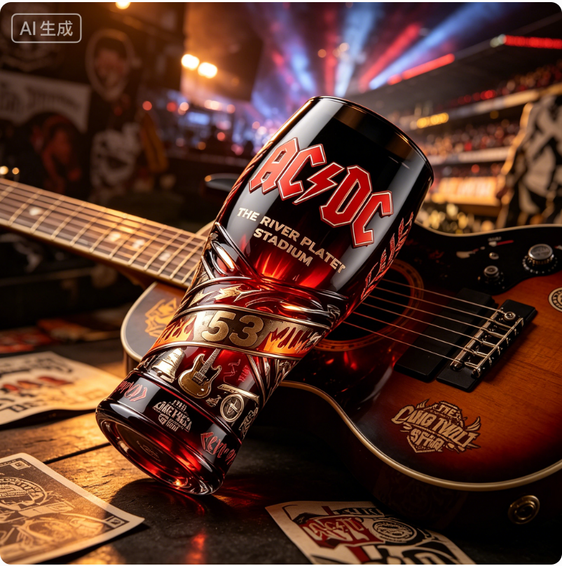 Vintage Rock Music 3D Embossed - Vintage Collectible Glassware incelemesi ve fiyatı