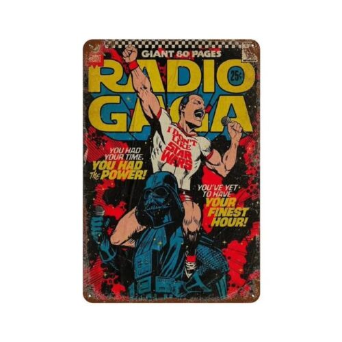 Y1,Queen Radio Gaga Comic Styl - Vintage Collectible Tins incelemesi ve fiyatı