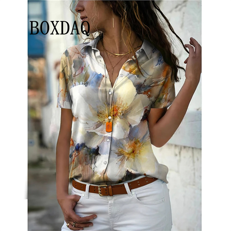 Summer Women Shirt Vintage Flo - Vintage Collectible Buttons incelemesi ve fiyatı