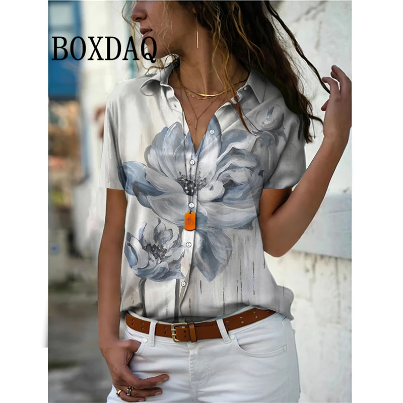 Summer Women Shirt Vintage Flo - Vintage Collectible Buttons incelemesi ve fiyatı