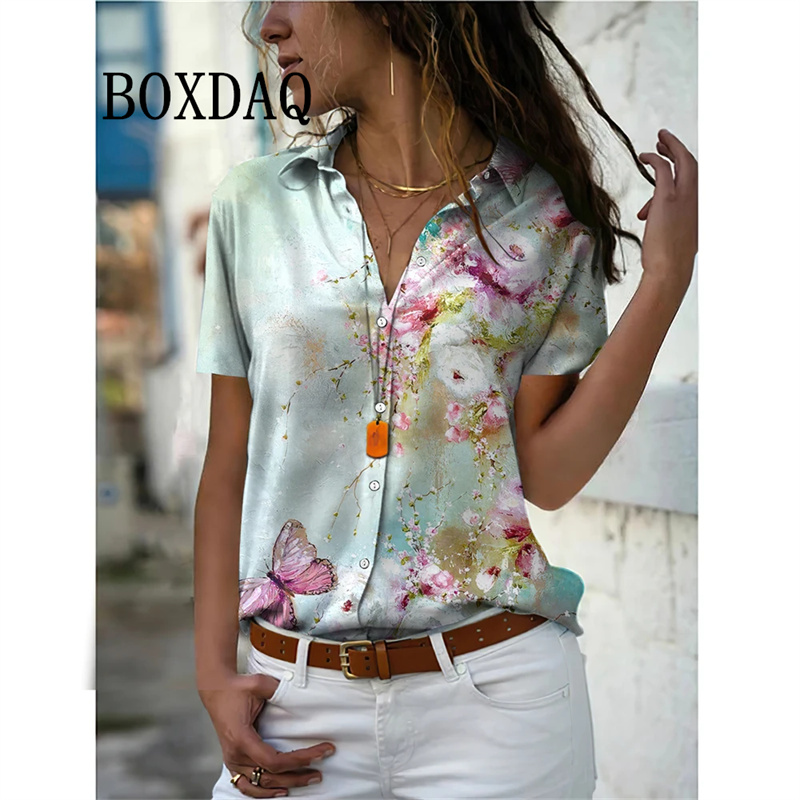 Summer Women Shirt Vintage Flo - Vintage Collectible Buttons incelemesi ve fiyatı