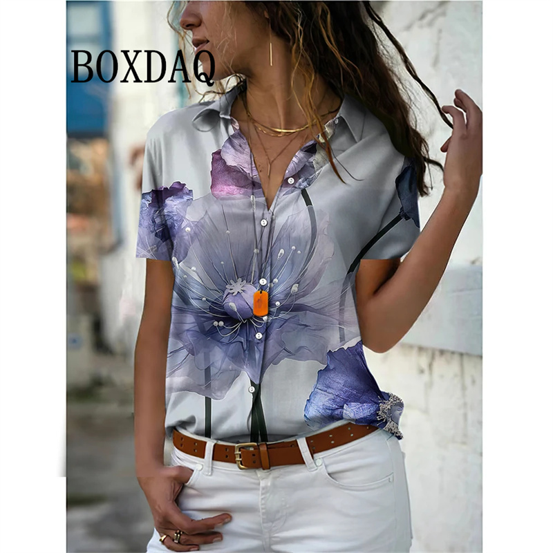 Summer Women Shirt Vintage Flo - Vintage Collectible Buttons incelemesi ve fiyatı