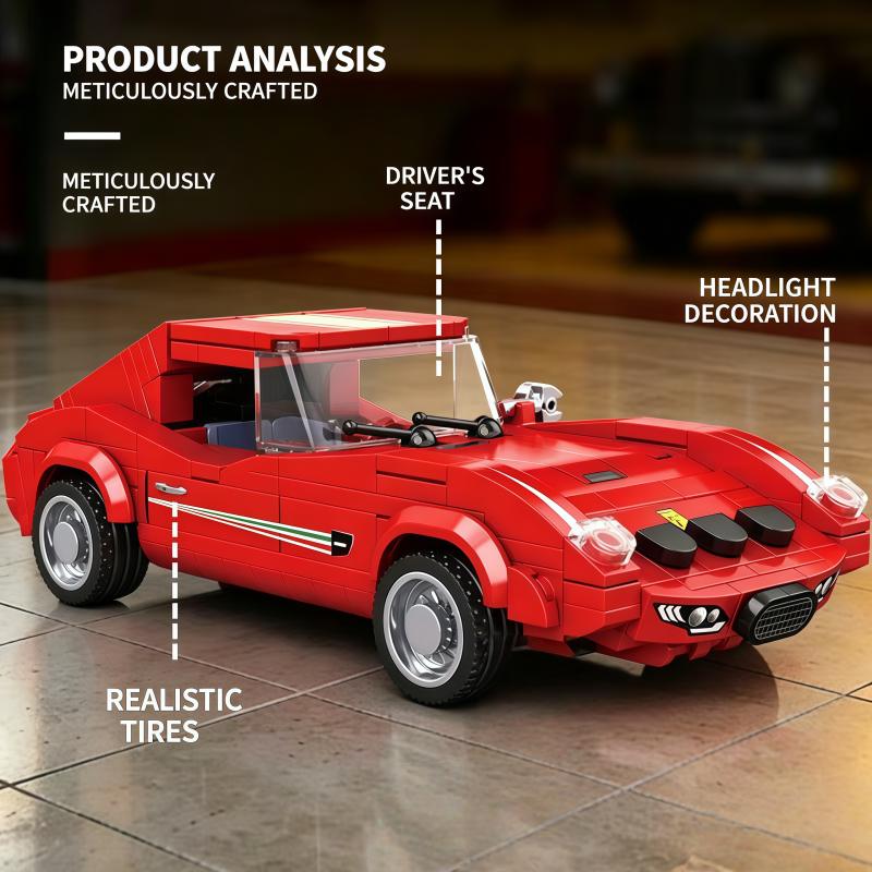Classic red vintage sports car - Vintage Collectible Toy Cars incelemesi ve fiyatı