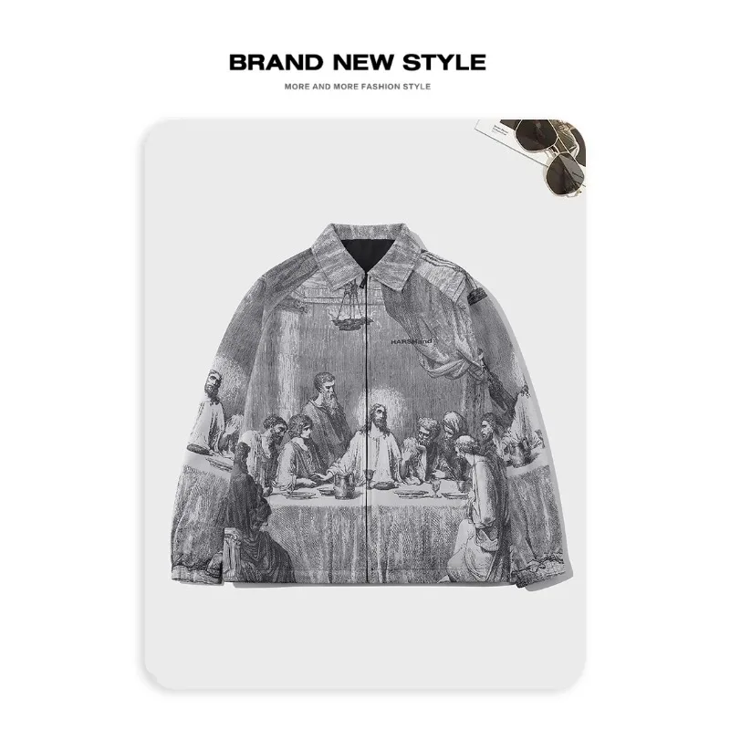 Autumn Men Jacket Oversized Pa - Vintage Collectible Buttons incelemesi ve fiyatı